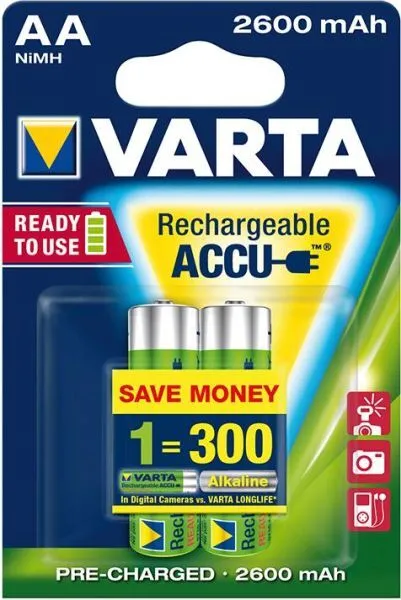 VARTA Professional Akku R2U AA 2-er Blister (Inhalt: 2 Stück - 4.92 € / 1 Stück)