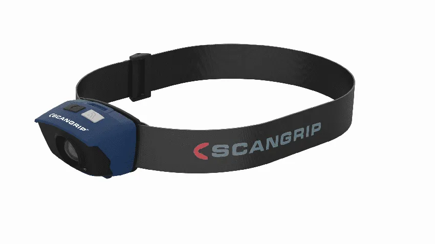 SCANGRIP SENSOR 2 LED Kopflampe mit Batterien und Sensorfunktion 60/120 Lumen 03.5428