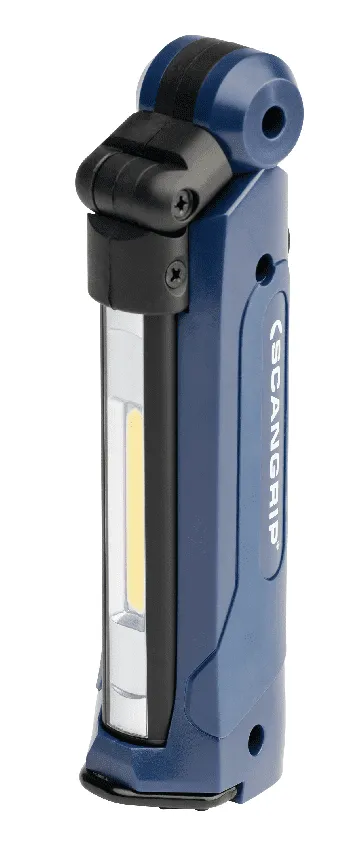 SCANGRIP MINI SLIM LED Akku COB Arbeitslampe mit Taschenlampenfunktion 100/200 Lumen / Spot: 100 Lum