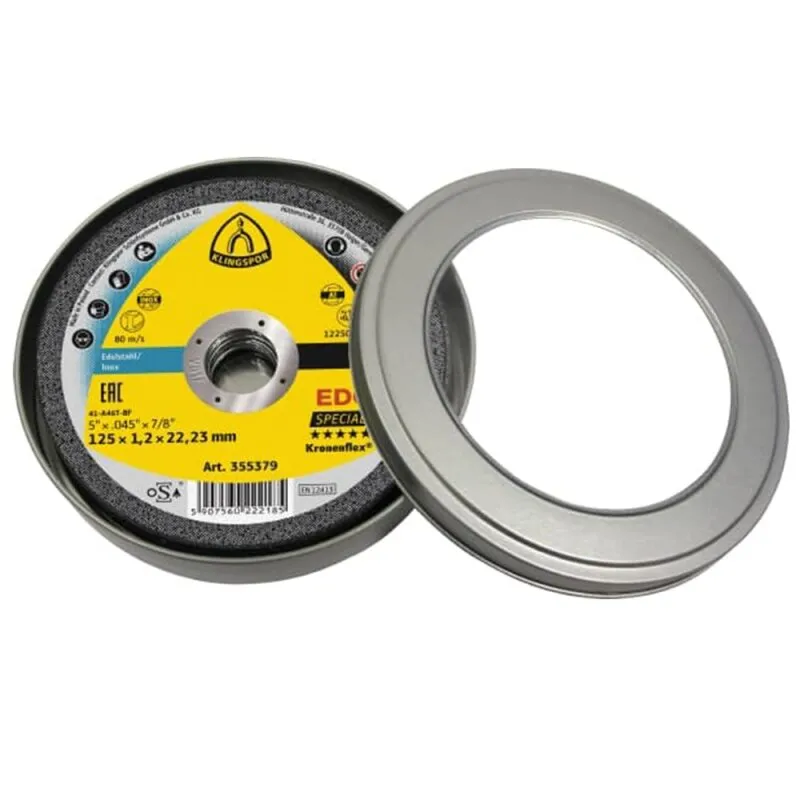 10 Stück Trennscheiben EDGE Special für Edelstahl 125 x 1,2 x 22,23 mm