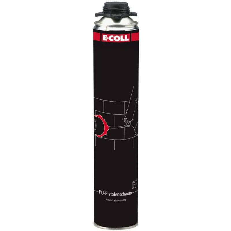 12 Stück PU-Pistolenschaum B2 (MDI-haltig) 750 ml E-Coll