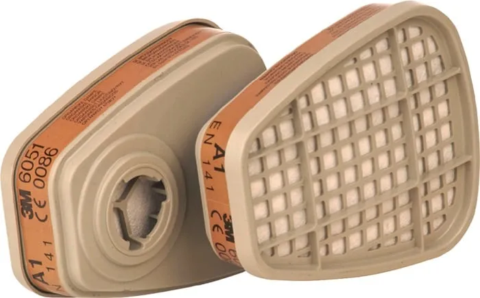 Gasfilter 6051 EN143:2000 A1 f.Ser.6000 3M VE: 2St.