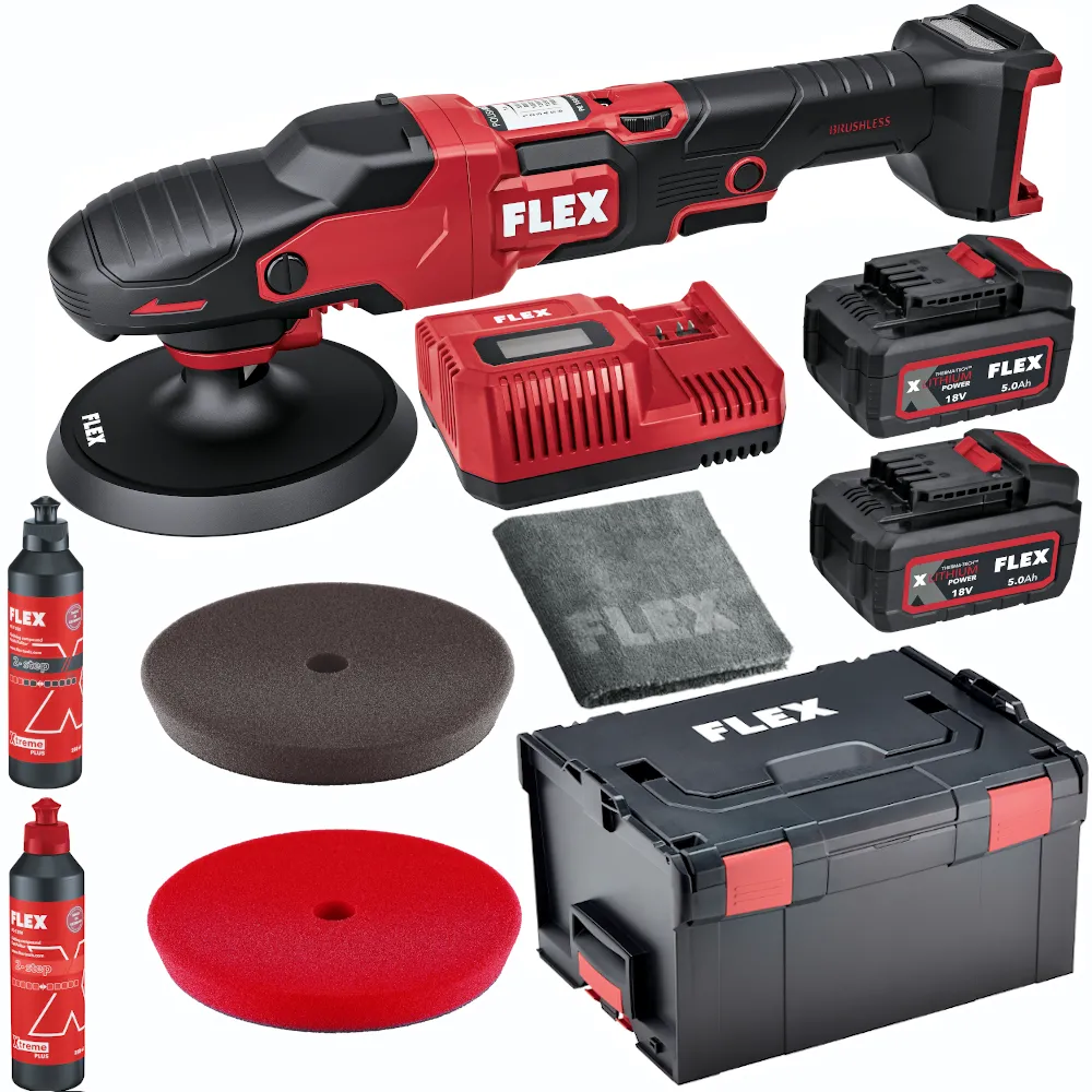 FLEX Profi AKKU Poliermaschine PE 150 18 EC P Set 461.229