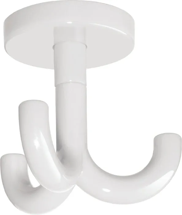 Dreifachhaken 477.90.050 dreifach A.50mm PA reinweiß 99 H.70mm D.50mm HEWI