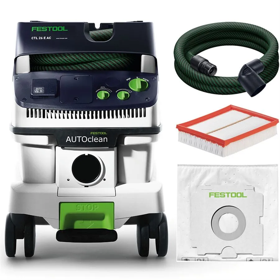 Festool Absaugmobil CTL 26 E AC 574945 mit AUTOCLEAN + Zubehör CLEANTEC