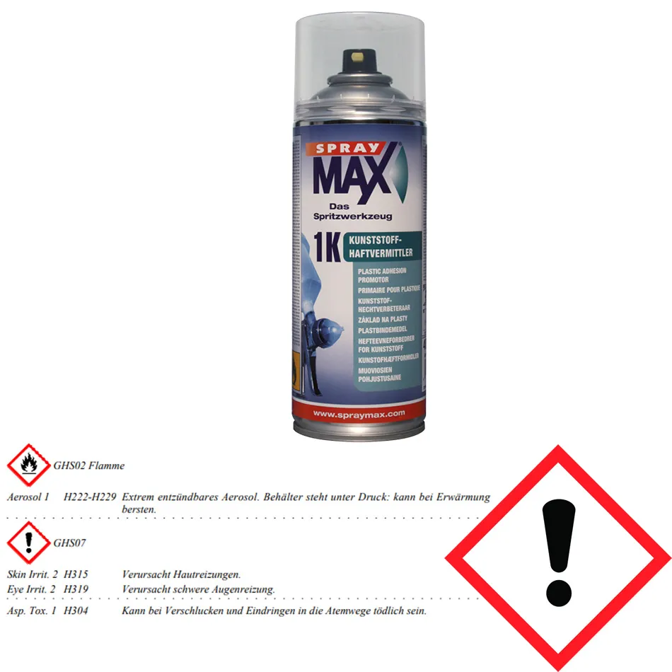 KWASNY SprayMax 1K Kunststoff Haftvermittler leicht silbrig 680009