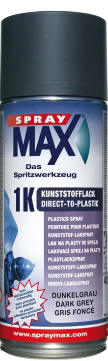 KWASNY SprayMax 1K Direct To Plastic Kunststofflack dunkelgrau 680044