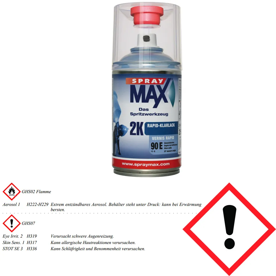 KWASNY SprayMax 2K Rapid Klarlack glänzend 250ml 684064