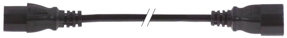 Adande Verlängerungskabel für Gerätezuleitung 3-polig Kabel 1m P+N+PE