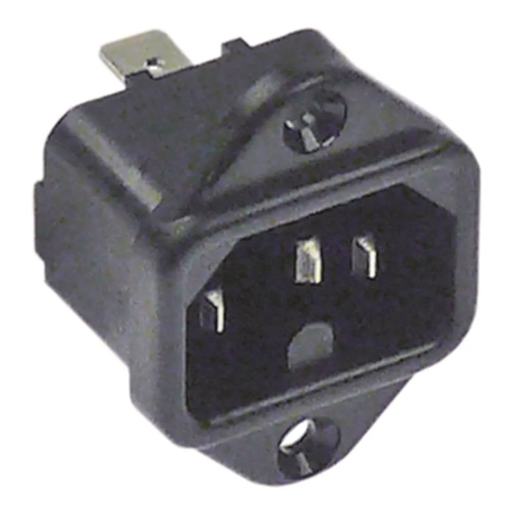 Warmgeräte-Stecker für Rieber aus Thermoplast C16 10A/250V T120