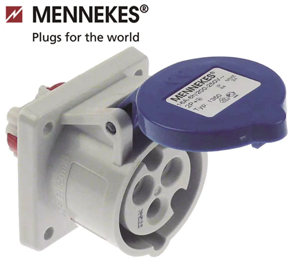 Steckdose 3-polig Anbauversion 1,0-2,5 mm² P+N+PE IP44 230V CEE 16A