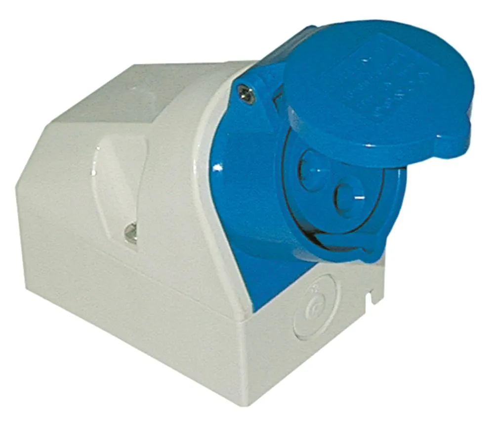 Steckdose 3-polig Wandausführung 1,0-2,5 mm² P+N+PE IP44 230V CEE 16A