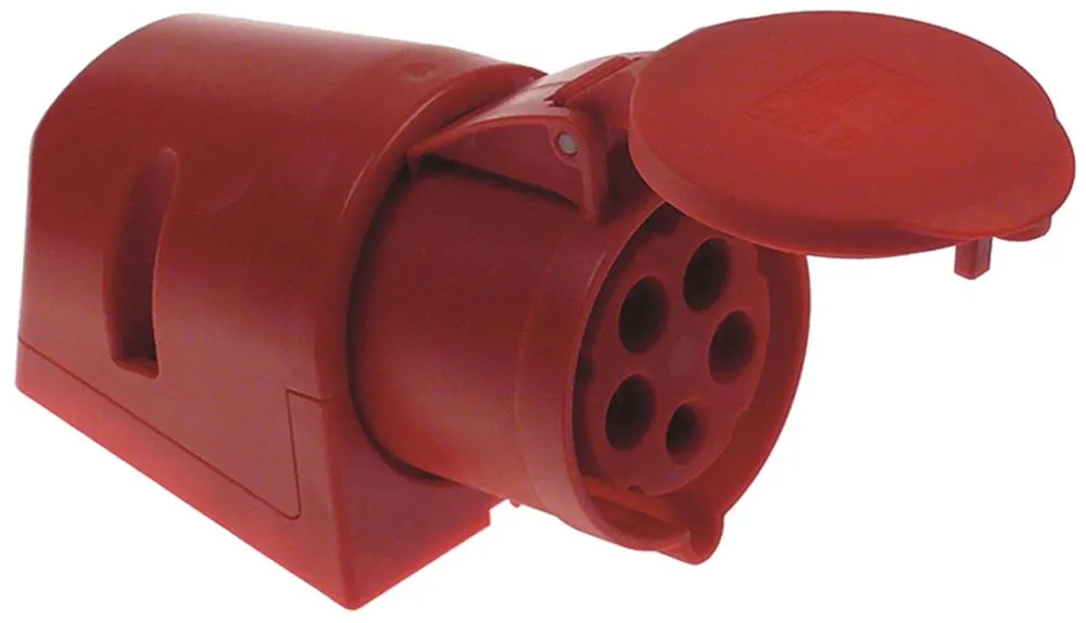 Steckdose 5-polig Wandausführung 2,5-6,0 mm² 3P+N+PE IP44 400V CEE 32A