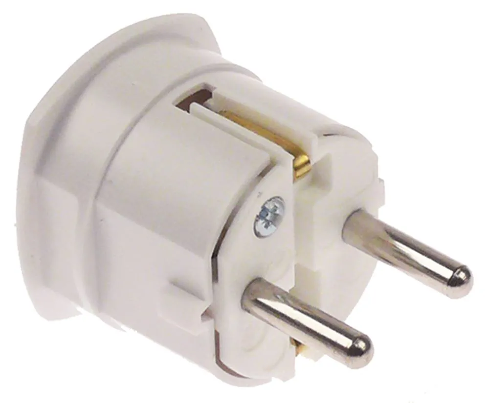 Winkelstecker F 3-polig gewinkelt 3x1,5 mm² P+N+PE D/I Thermoplast 16A