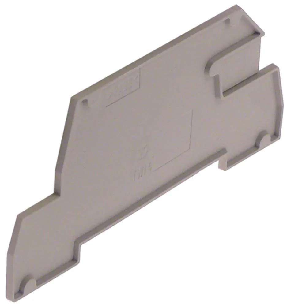 Trennplatte für Durchgangsklemme Klemmen bis 4 mm² grau