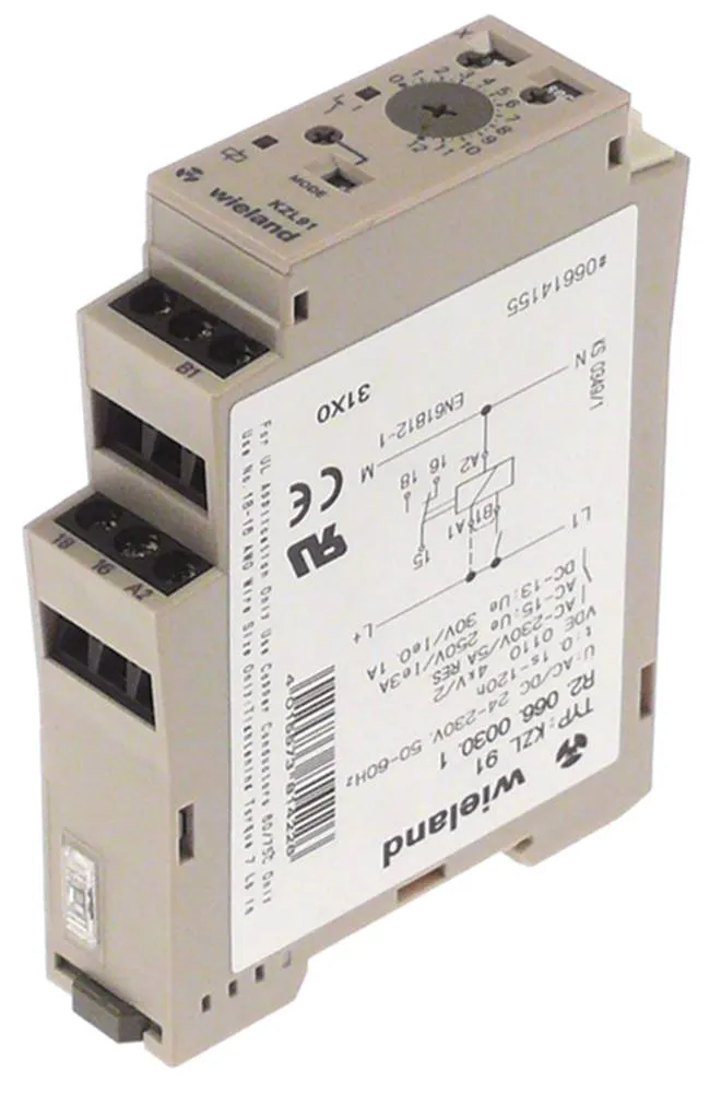WIELAND KZL91 Zeitrelais für Meiko Anschluss Schraubklemme 5A