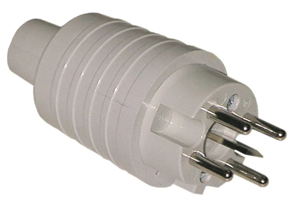 Stecker 3P+N+PE gerade 5-polig aus PVC PERILEX 16A 250/400V D