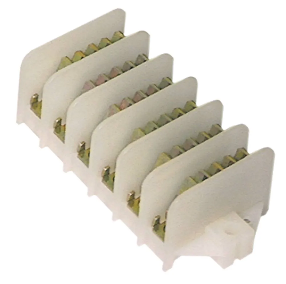 Verteilerklemme 110°C Anschluss Flachstecker 6,3mm 6-polig 16A 400V