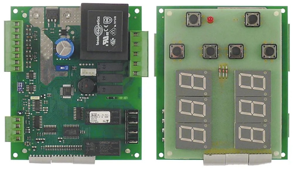Virtus Platine für CBC0001, CBC0002 6 Tasten mit Display Breite 108mm