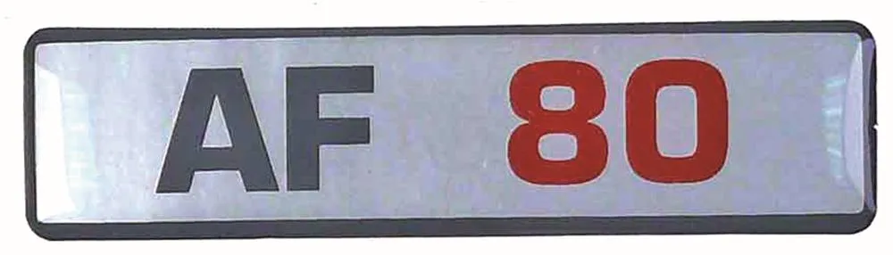 Aufkleber für Scotsman grau AF 80