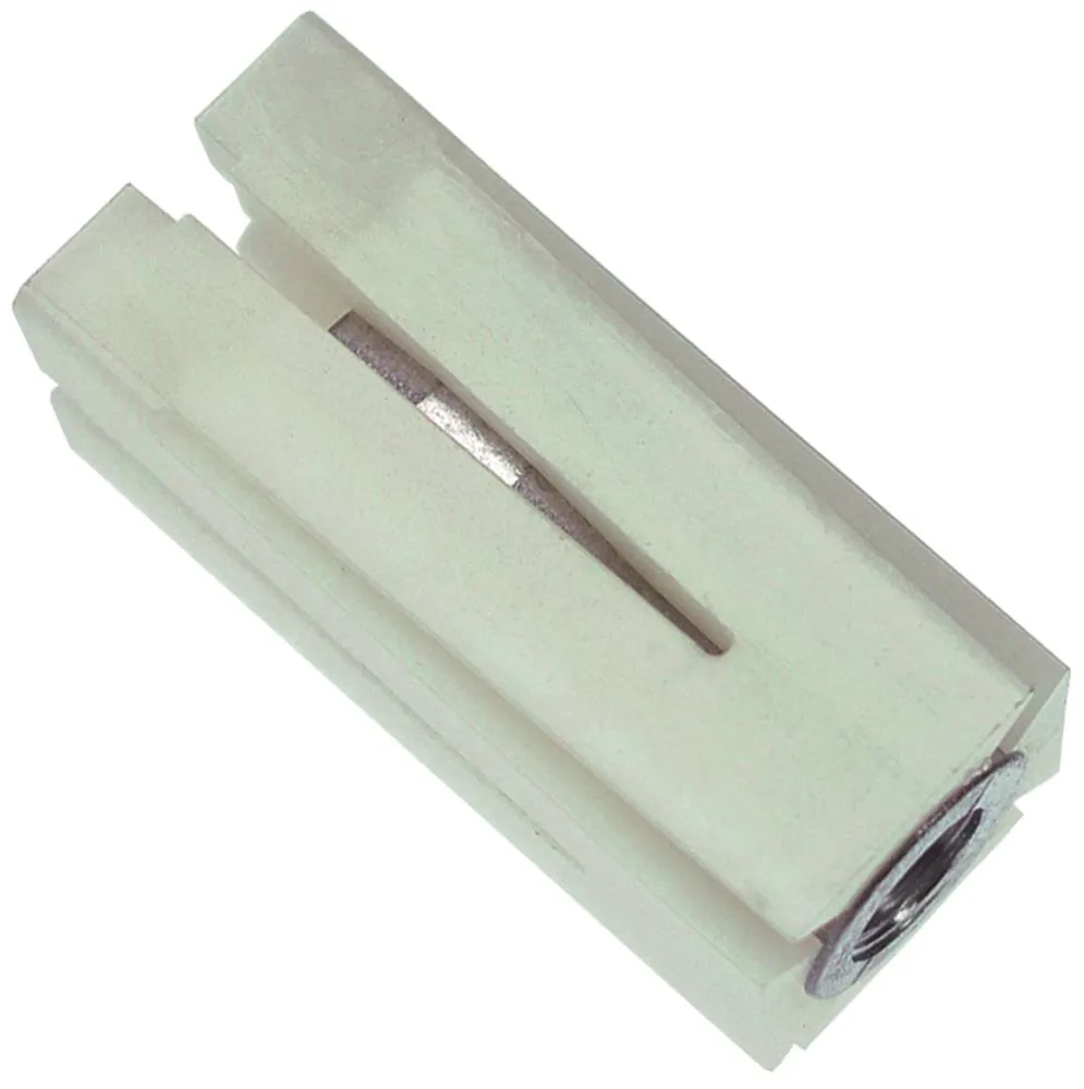 Vierkantrohre Hülse Abmaße 21x21 - 23x23mm M10x1,5 Länge 47mm Polyamid