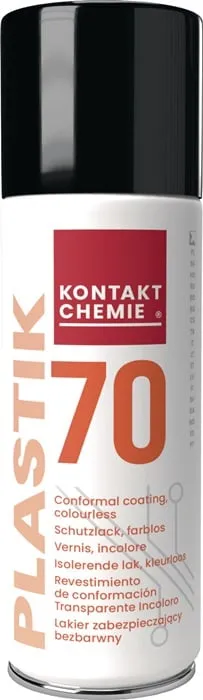 Leiterplattenschutzlack PLASTIK 70 farblos 200 ml Spraydose KONTAKT CHEMIE VE: 12St.