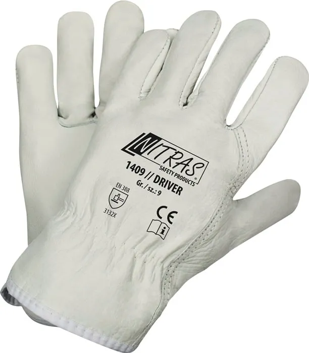 Handschuhe Driver Gr.9 grau EN 388,EN 407 PSA II NITRAS