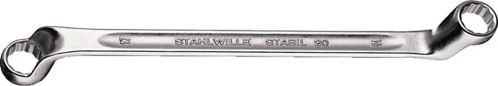 Doppelringschlüssel 20 27x30mm 360mm tief gekr.STAHLWILLE