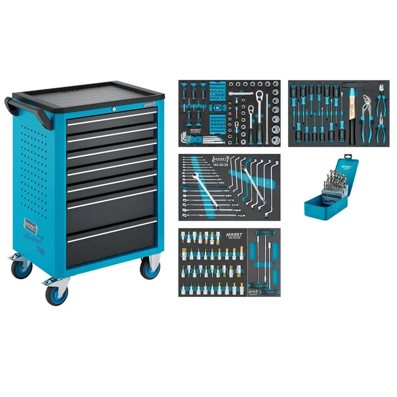 Hazet 176N-7/204 Werkstattwagen Mit Sortiment