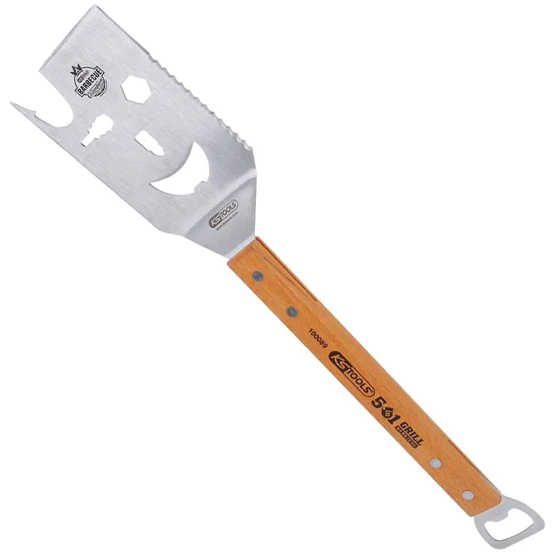 KS-Tools 100089 5 in 1 Grill-Wender aus Edelstahl