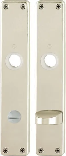 Langschildpaar 202SP F2/neusilberfarbig F2 SK/OL 78mm HOPPE