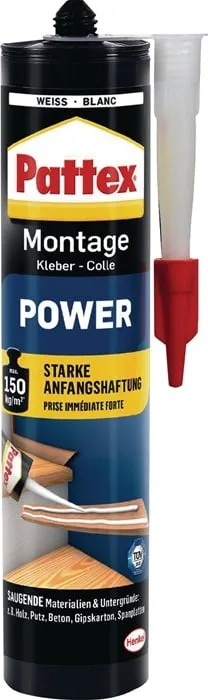 Montagekleber POWER weiß 370g Kartusche PATTEX VE: 12St.