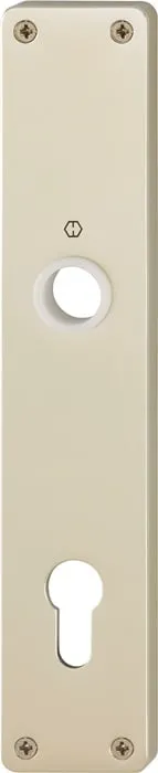 Langschildpaar 202H F2/neusilberfarbig F2 PZ 92mm HOPPE