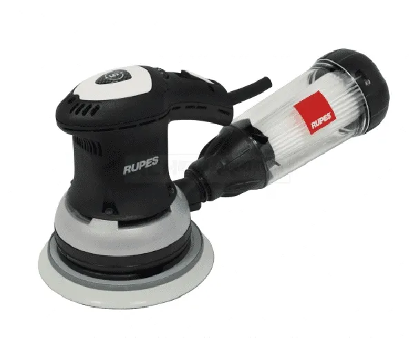RUPES Einhand Exzenterschleifer ER155TES 310W 4.000-10.000 rpm 5 mm Hub,150 mm Klett-Teller + Filter