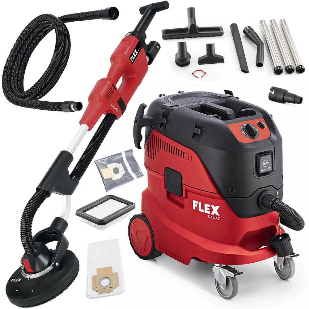 FLEX Giraffe WST 700 Langhalsschleifer + Sauger S 44 L AC 444146 S44 im Set