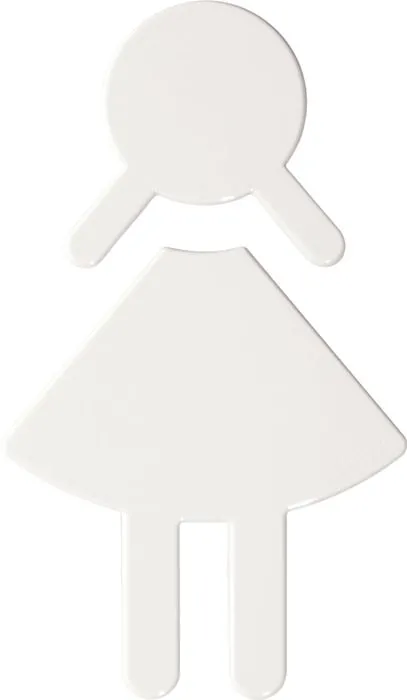 Symbol Frau 801.91.020 PA Farb-Nr.99 B.87mm H.150mm S.3mm HEWI