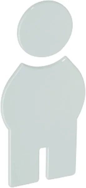 Symbol Mann 801.91.010 PA Farb-Nr.97 B.71,5mm H.150mm S.3mm HEWI