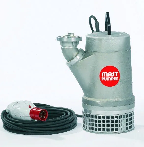Mast Tauchpumpe T 12 Schmutzwasser 400 Volt für den Profi-Einsatz