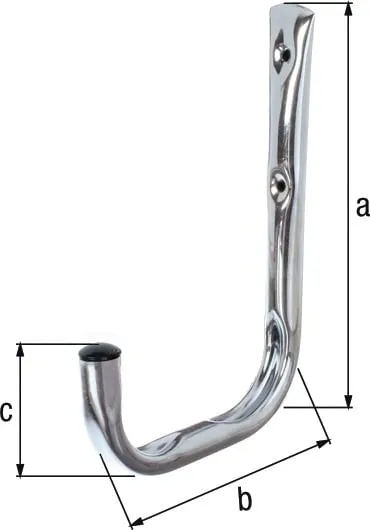 Wandhaken einfach A.150mm STA verz.H.215mm D.18mm GAH VE: 5St.