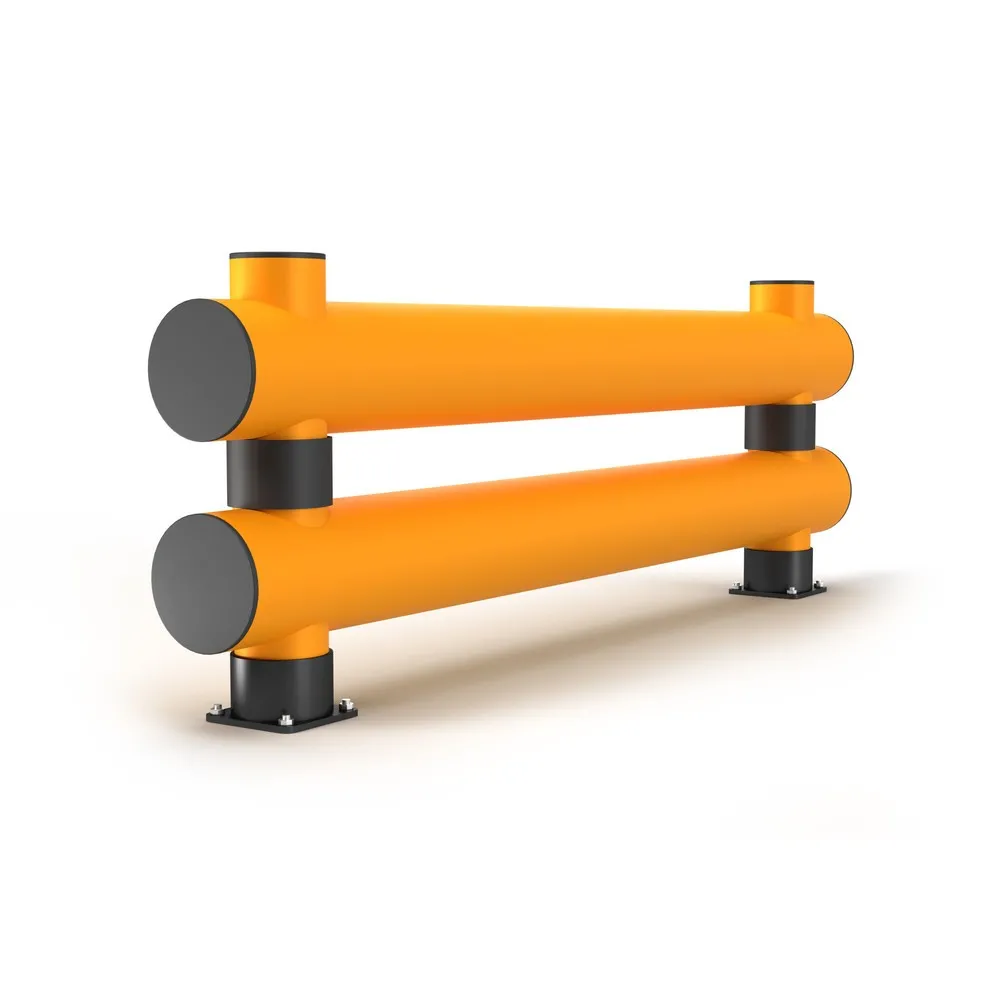 A.M.P.E.R.E. Rammschutzbarriere Rack Mammut®, Doppelplanke, Länge 2.000 mm