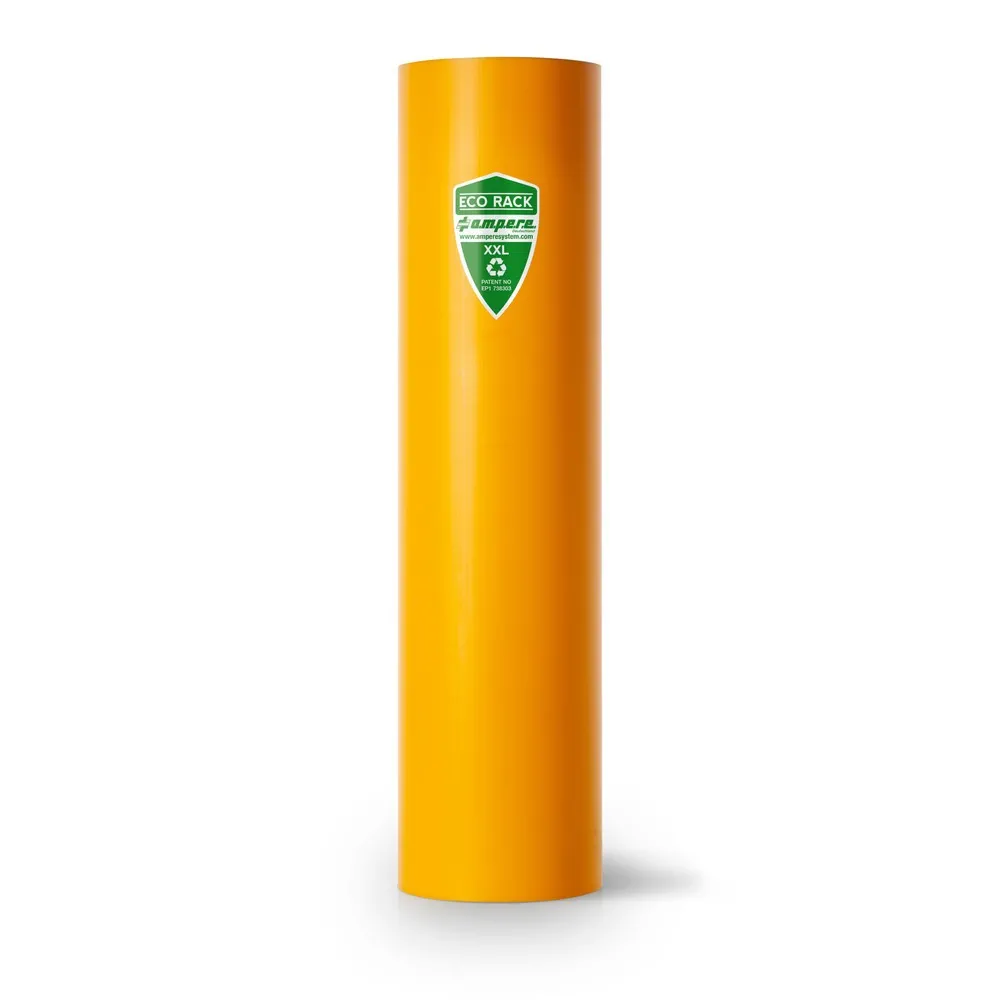 A.M.P.E.R.E. Anfahrschutz für Regale Eco Rack, aus Kunststoff, Modell XXL, Innenmaß HxB 600 x 111-120 mm