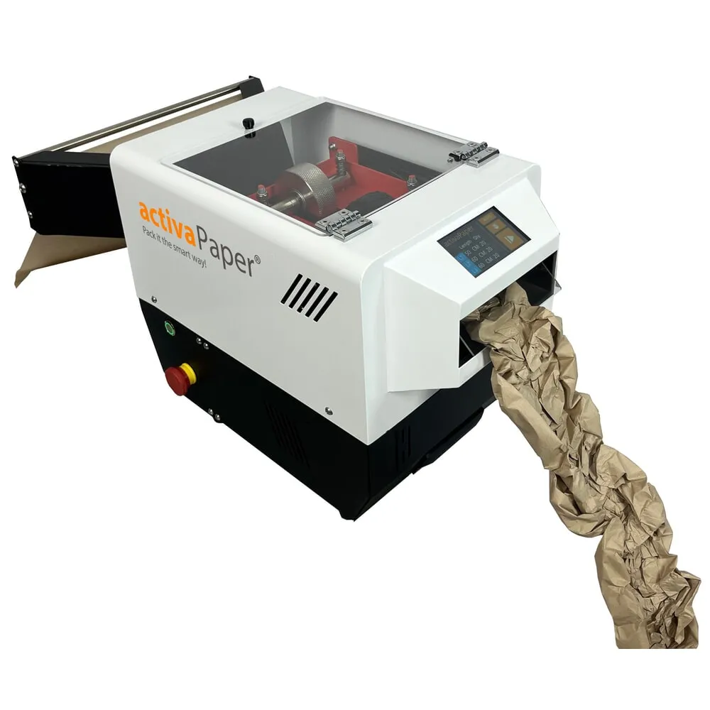 activaPaper® Papierpolstermaschine PA4600 für kleine bis mittlere Versandstationen, elektrisch, Pedal/Display, Faltpack von 50g² bis 70g²