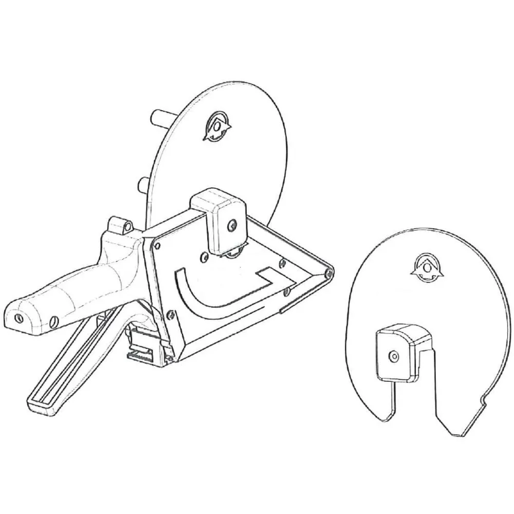Adapter für 3" (76mm) Kern für Hand-Etikettenspender TO 30, TO 60, TO 30 APF und TO 60 APF