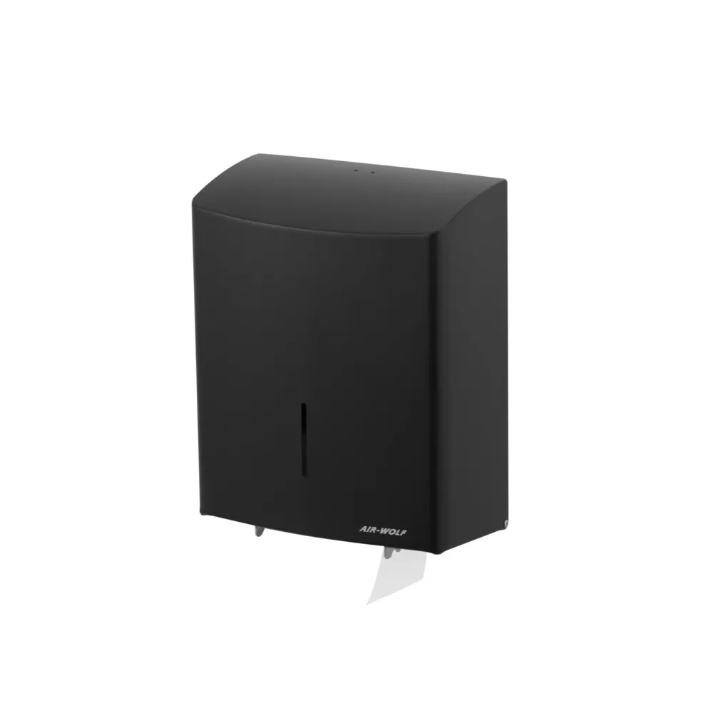 Air-Wolf Großrollenspender für 1 Großrolle Edelstahl mattschwarz