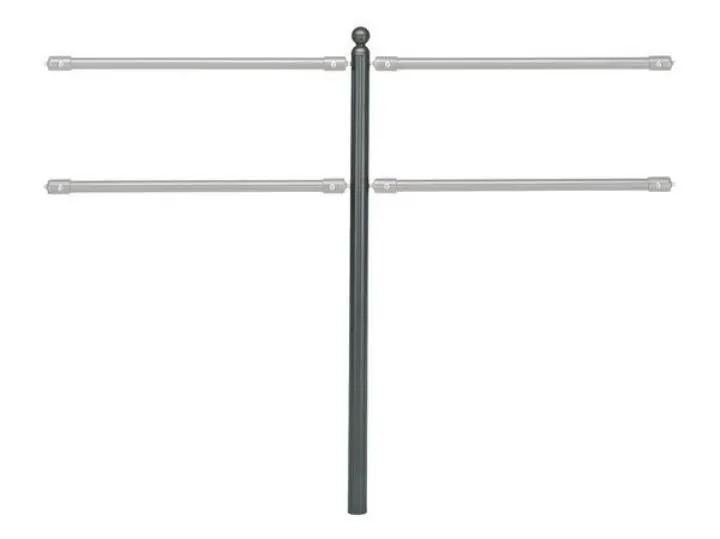 Alberts Absperrgittersystem Bella Zwischenpfosten anthrazit für 2 Traversen