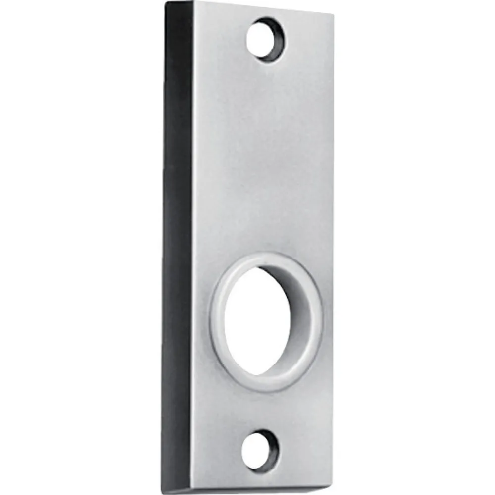 AMF Drückerrosette 498, käntig, Leichtmetall F1 / naturfarbig, Bohrung für Drücker