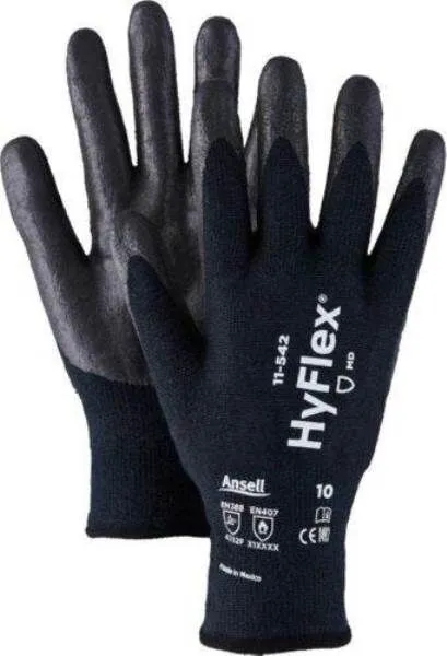 Ansell Schnittschutzhandschuh HyFlex 11 542 Größe 7 schwarz
