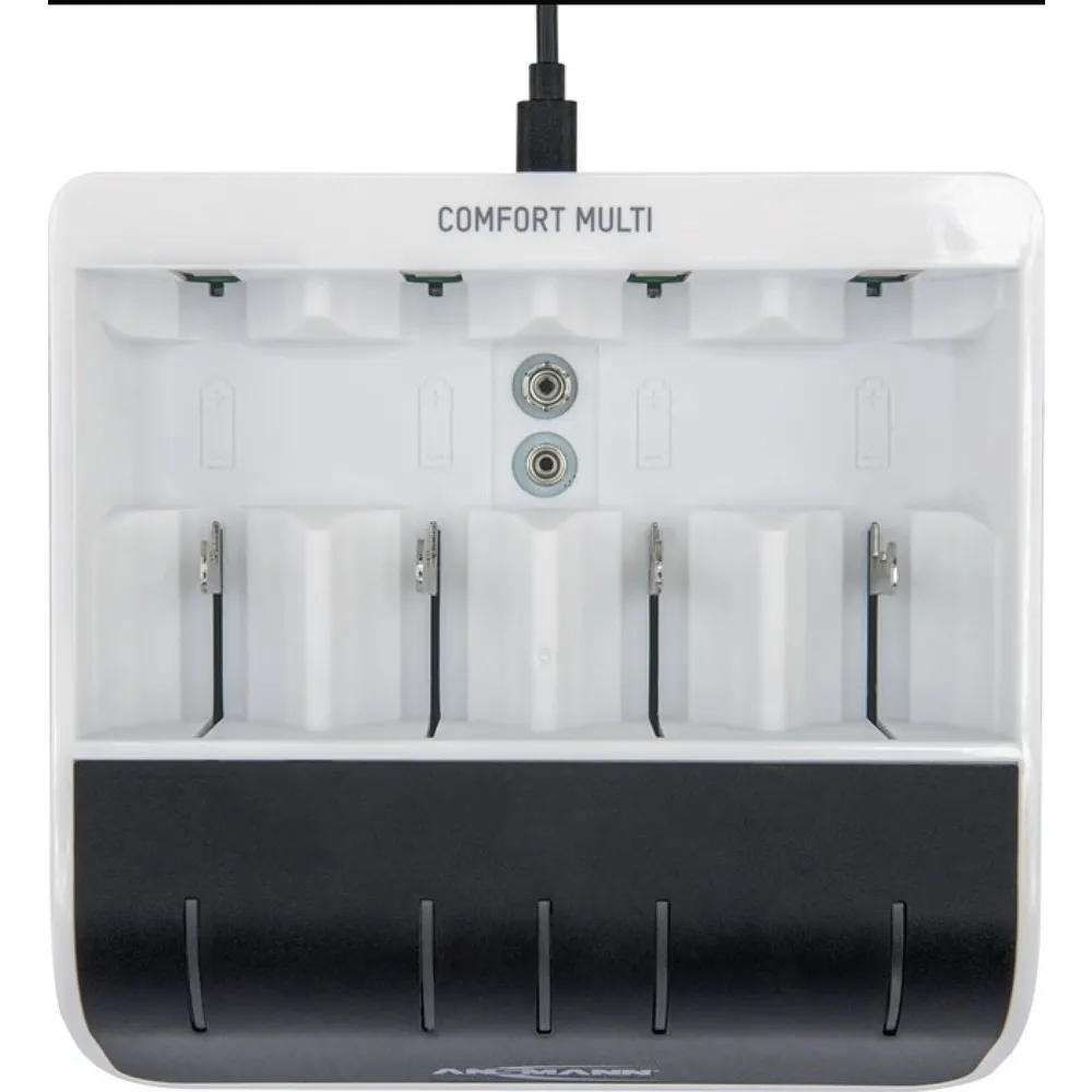 ANSMANN Schnellladegerät NiBC-ComfortMulti-USB-cb, mit USB-Eingang, 1,2 V NiMH