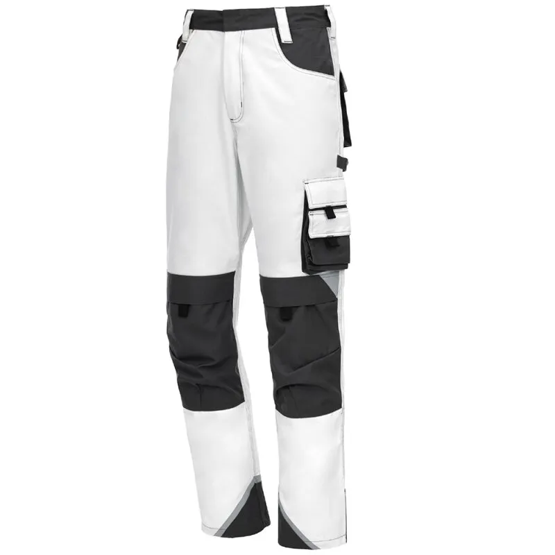Arbeitshose lang Motion Tex Plus 7613 weiß / grau Gr. 62 Nitras