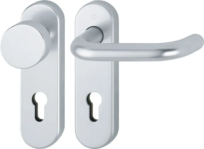 FS-Garnitur Paris FS-58/353KH/138 Alu.F1 D/K TS 45-65mm PZ rd DIN L/R HOPPE